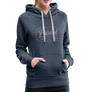 Women’s Premium Retro Logo Hoodie - heather denim