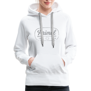 Women’s Premium Retro Logo Hoodie - white