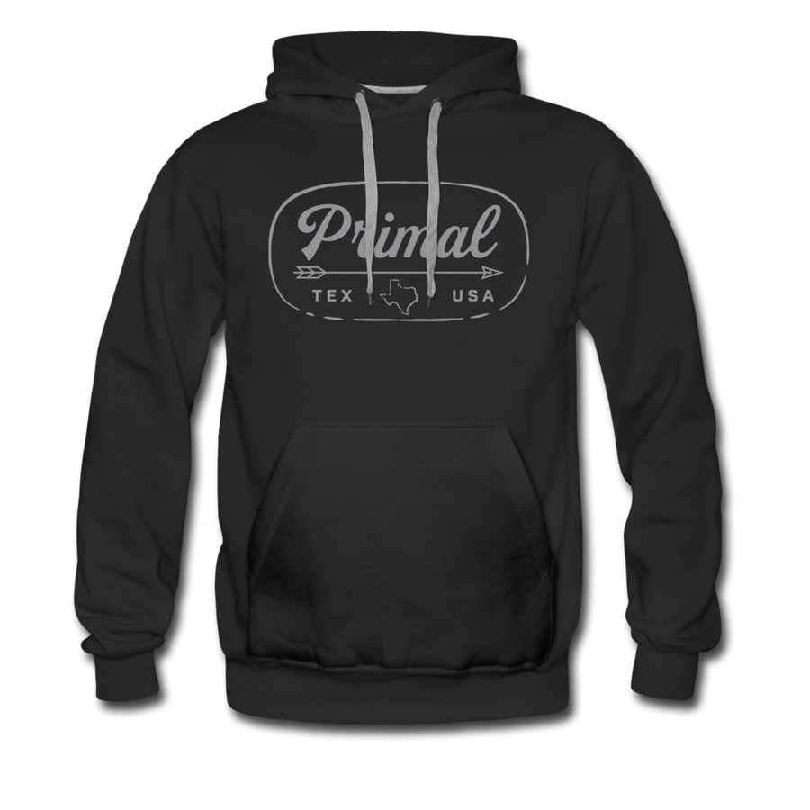 Men’s Premium Retro Logo Hoodie - black